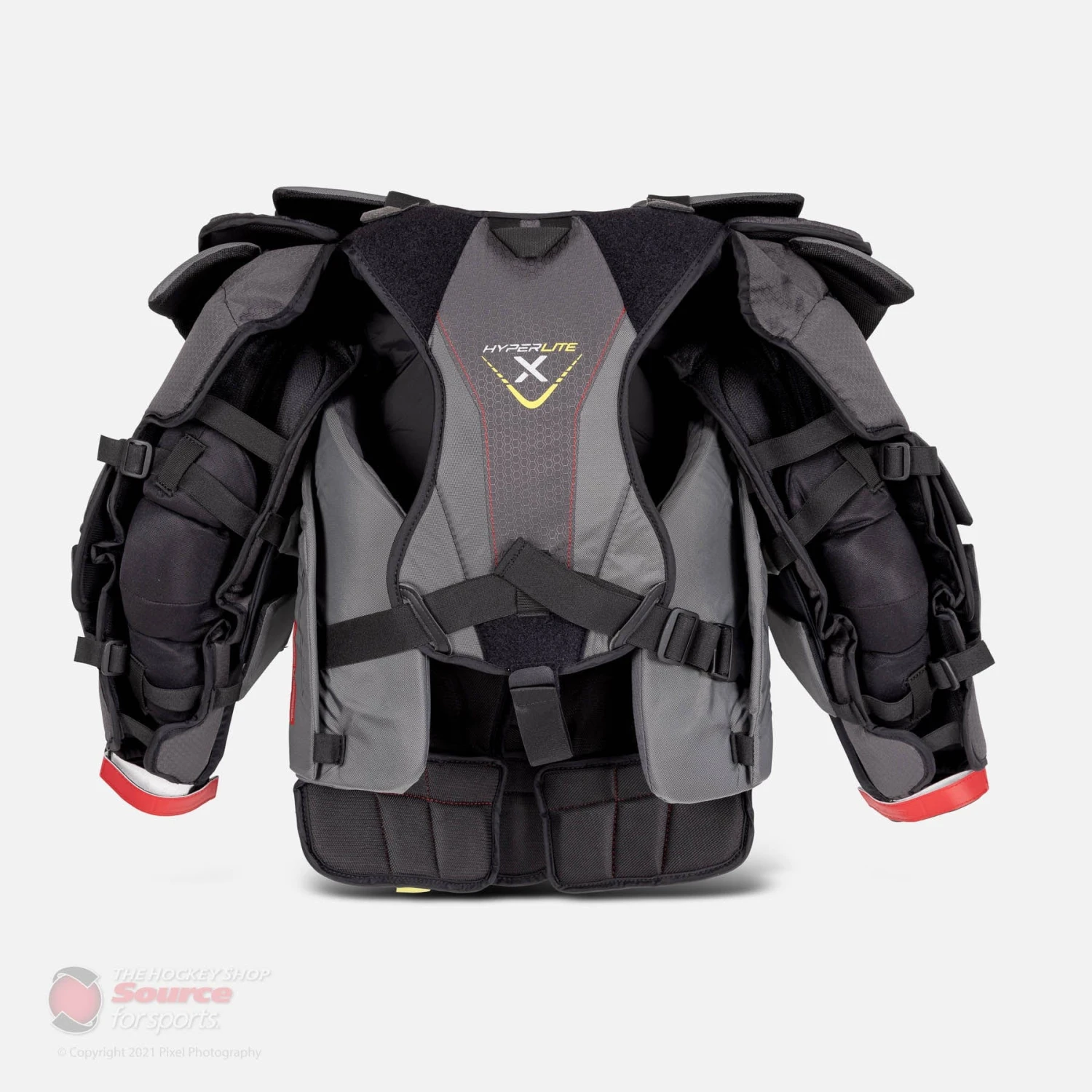 Bauer Vapor HyperLite Senior Chest & Arm Protector - Red 2 Bauer Vapor HyperLite Senior Chest & Arm Protector - Red - Image 2