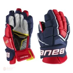 Bauer Supreme 3S Senior Hockey Gloves -Bauer Sale Store bauer gloves bauer supreme 3s senior hockey gloves navy red white 14 28743840333890