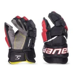 Bauer Supreme M3 Junior Hockey Gloves -Bauer Sale Store bauer gloves bauer supreme m3 junior hockey gloves black red 10 30597251203138