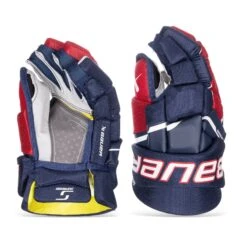 Bauer Supreme M3 Junior Hockey Gloves -Bauer Sale Store bauer gloves bauer supreme m3 junior hockey gloves navy red white 11 30597251924034