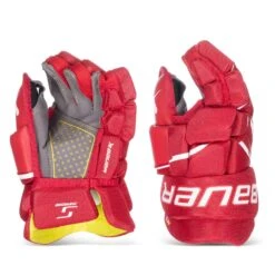Bauer Supreme M3 Junior Hockey Gloves -Bauer Sale Store bauer gloves bauer supreme m3 junior hockey gloves red 11 30597251301442