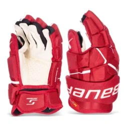 Bauer Supreme M5 Pro Senior Hockey Gloves -Bauer Sale Store bauer gloves bauer supreme m5 pro senior hockey gloves red 14 30597272469570
