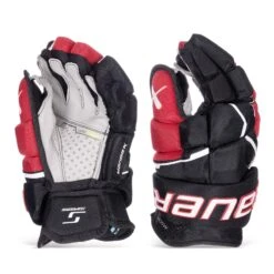 Bauer Supreme Mach Senior Hockey Gloves -Bauer Sale Store bauer gloves bauer supreme mach senior hockey gloves black red 14 30597298552898