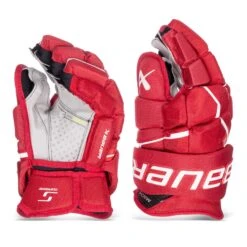 Bauer Supreme Mach Senior Hockey Gloves -Bauer Sale Store bauer gloves bauer supreme mach senior hockey gloves red 14 30597298782274