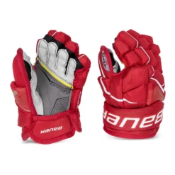 Bauer Supreme UltraSonic Junior Hockey Gloves -Bauer Sale Store bauer gloves bauer supreme ultrasonic junior hockey gloves red 10 28743842267202