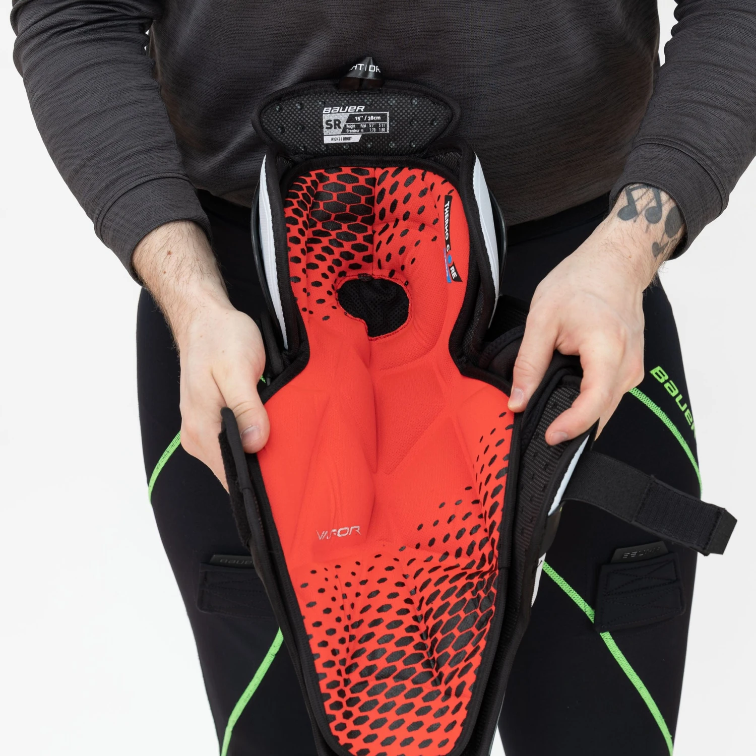 Bauer Vapor Shift Pro Junior Hockey Shin Guards 12 Bauer Vapor Shift Pro Junior Hockey Shin Guards - Image 12