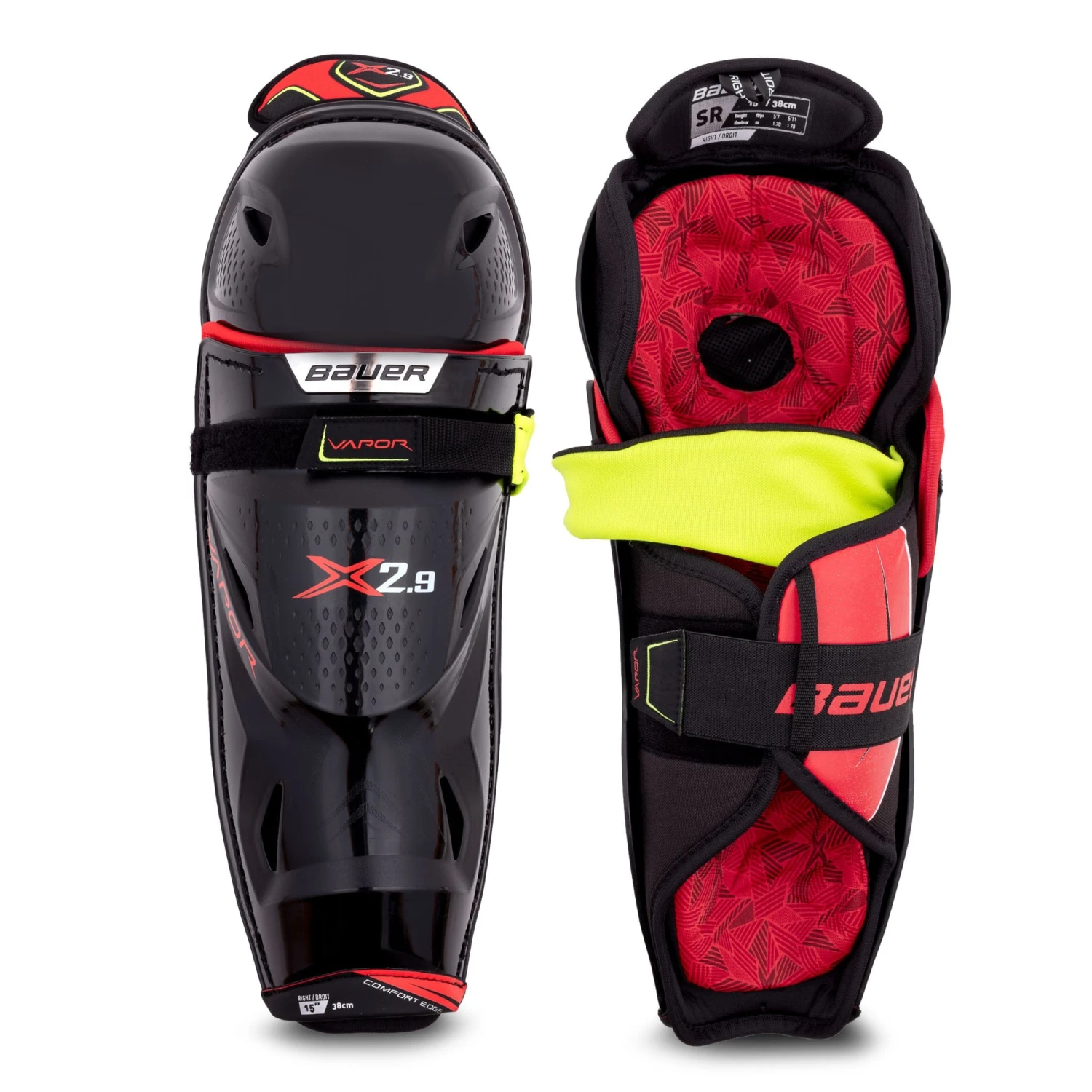 Bauer Vapor X2.9 Senior Hockey Shin Guards 1 Bauer Vapor X2.9 Senior Hockey Shin Guards