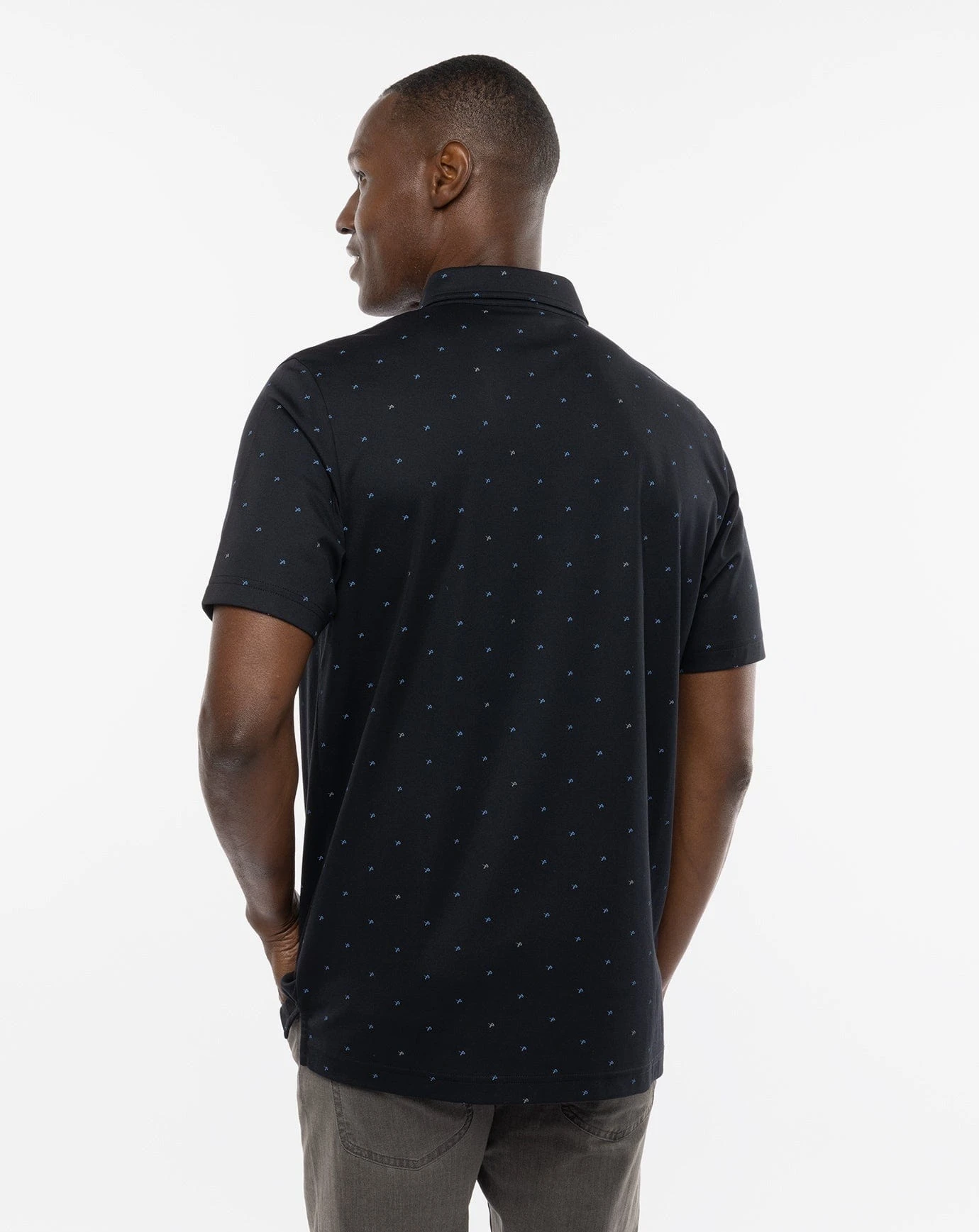 Bauer Travis Mathew On The Screws Mens Polo Shirt - Black 2 Bauer Travis Mathew On The Screws Mens Polo Shirt - Black - Image 2